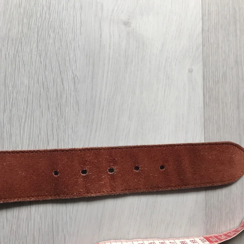 ZARA BROWN BELT SUEDE LEATHER WIDE CASUAL WOMENS 90